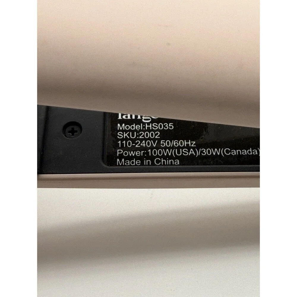 L'ANGE  HS035 Ceramic Flat Iron Hair Straightener Blush Pink 1